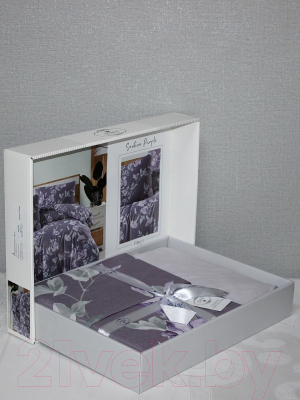 Комплект постельного белья DO&CO Ranforce Santino 1.5сп / 11949 (фиолетовый)
