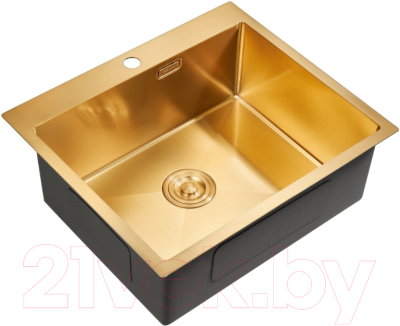 Мойка кухонная Milacio Denia 59 Steel / MC.77498 (золотой)