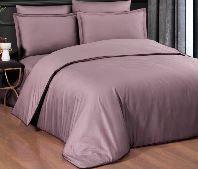 Комплект постельного белья DO&CO Delux Premium Lucca / 11987 (лиловый)