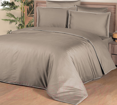Комплект постельного белья DO&CO Delux Premium Lucca / 11987 (коричневый)