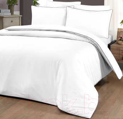 Комплект постельного белья DO&CO Delux Premium Lucca / 11987 (белый)