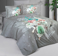 Комплект постельного белья DO&CO Lux Exclusive Nicano / 11925 (серый) - 