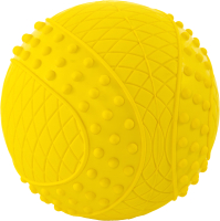 Игрушка для собак SkyRus Мяч с пищалкой / 145045 (желтый) - 