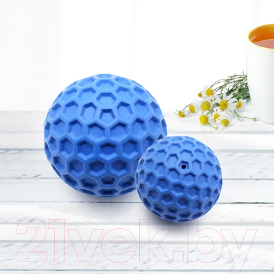 Игрушка для собак SkyRus Шестигранный мячик / 066022-L (синий)