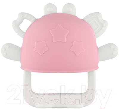 Прорезыватель для зубов Roxy-Kids Крабик / RST-002-P (розовый)