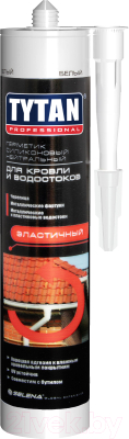 Герметик силиконовый Tytan Professional Для кровли и водостоков нейтральный (310мл, черный)