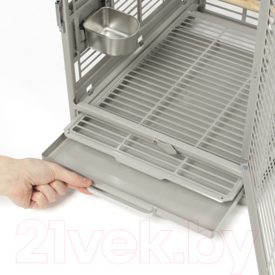 Клетка для птиц SkyRus Evo Cage Travel Platinum / K32005/SR (светло-серый)