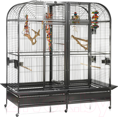 Клетка для птиц SkyRus Palace / K35030/SR (темно-серый)