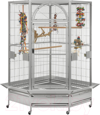 Клетка для птиц SkyRus Denver II / K36301/SR (светло-серый)