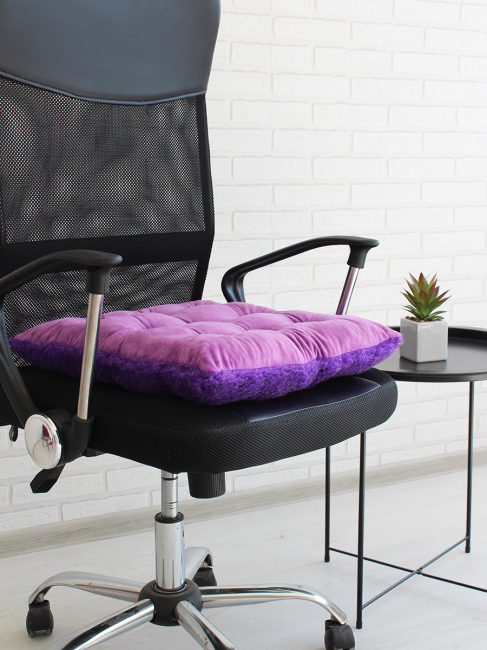 Подушка на стул Lanatex Wool 0349 / 22326 (44x44x9см, фиолетовый) — фото 3