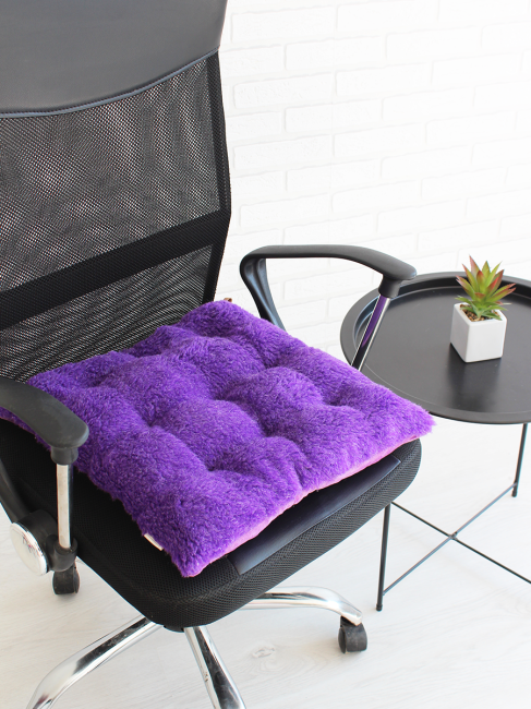 Подушка на стул Lanatex Wool 0349 / 22326 (44x44x9см, фиолетовый) — фото 4