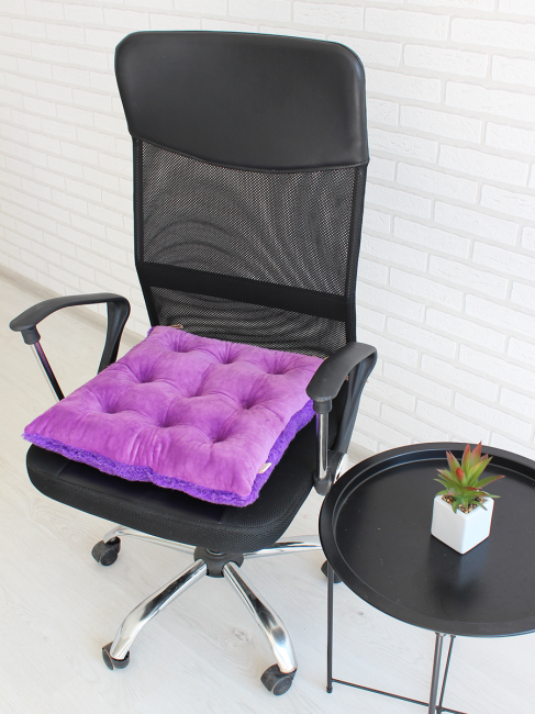 Подушка на стул Lanatex Wool 0349 / 22326 (44x44x9см, фиолетовый) — фото 5