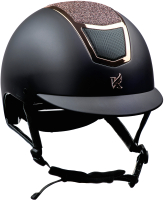 Шлем для верховой езды Karben Valentina / 6514/BKRSGLD/53/55 (черный) - 
