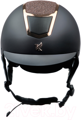 Шлем для верховой езды Karben Valentina / 6514/BKRSGLD/53/55 (черный)