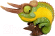Фигурка коллекционная Exoprima Хамелеон Джексона / 56423/AH (салатовый/желтый) - 