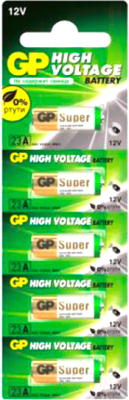 Изображение товара Комплект батареек GP Batteries Super Alkaline 23AF MN21 / GP 23AF-2C5 (5шт)