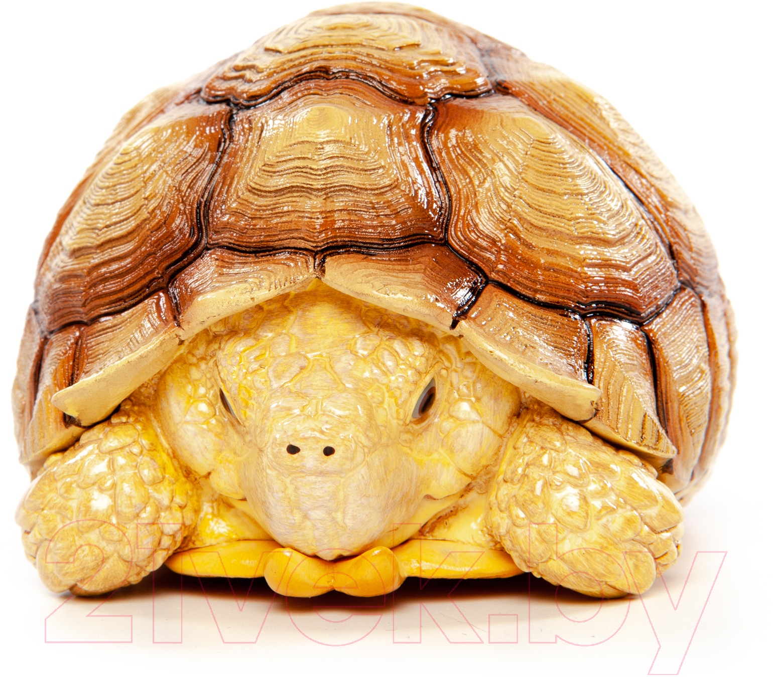 Фигурка коллекционная Exoprima Шпороносная черепаха голова в панцыре / 56328/AH
