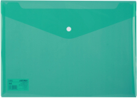 Папка-конверт Deli Aurora / 5505 (прозрачный/зеленый) - 