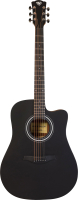 Акустическая гитара Rockdale Aurora D3 C BK Satin / A158185 (черный) - 