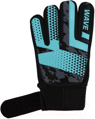 Перчатки вратарские Ingame Wave INFB-907 (р.4, черный/голубой)