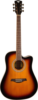 Акустическая гитара Rockdale Aurora D3 C SB Gloss / A161025 (санберст)