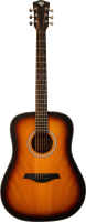 Акустическая гитара Rockdale Aurora D3 SB Gloss / A161011 (санберст) - 