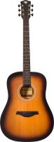 Акустическая гитара Rockdale Aurora D3 SB Satin / A158196 (санберст) - 