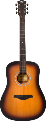 Акустическая гитара Rockdale Aurora D3 SB Satin / A158196 (санберст)