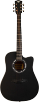 Акустическая гитара Rockdale Aurora D5 C BK Satin / A161017 (черный) - 
