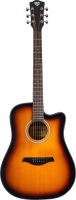 Акустическая гитара Rockdale Aurora D5 C SB Satin / A161001 (санберст) - 