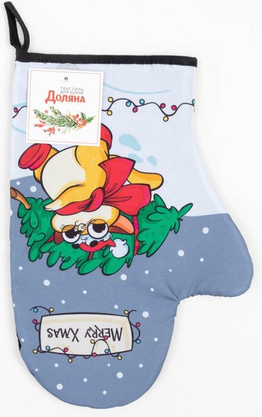 Рукавица-прихватка Доляна Merry Xmas / 6861882