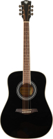 Акустическая гитара Rockdale Aurora D6 BK Gloss / A161056 (черный) - 