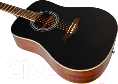 Акустическая гитара Rockdale Aurora D6 BK Satin / A161006 (черный)