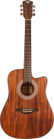 Акустическая гитара Rockdale Aurora D6 C ALL-MAH Satin / A161043 (натуральный) - 