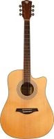 Акустическая гитара Rockdale Aurora D6 C NAT Satin / A161048 (натуральный) - 