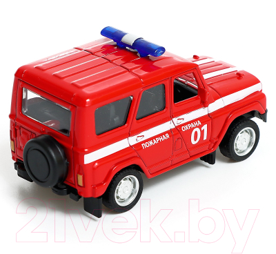 Масштабная модель автомобиля Автоград УАЗ Hunter Пожарная охрана 5868-B / 9351062