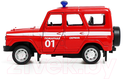 Масштабная модель автомобиля Автоград УАЗ Hunter Пожарная охрана 5868-B / 9351062