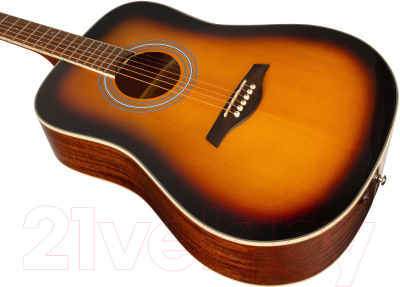 Акустическая гитара Rockdale Aurora D6 SB Gloss / A161038 (санберст)