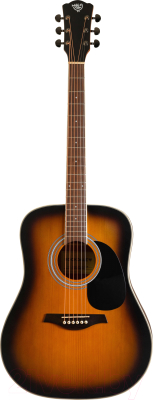 Акустическая гитара Rockdale Aurora D6 SB Satin / A161027 (санберст)