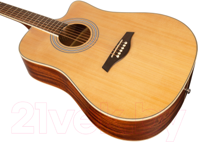 Акустическая гитара Rockdale Aurora D6 С NAT Gloss / A161047 (черный)