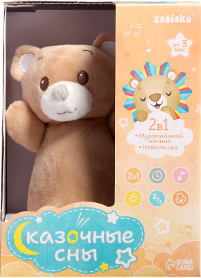 Развивающая игрушка Zabiaka Неваляшка. Сказочные сны: Медведь MBQ663-5 / 9930860