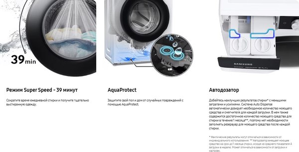 Стиральная машина Samsung WW80AG6L28BBLP