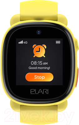 Умные часы детские Elari KidPhone 4G Lite / KP-4G L (желтый)