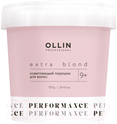 Порошок для осветления волос Ollin Professional Extra Blond Performance 9+ (750г)