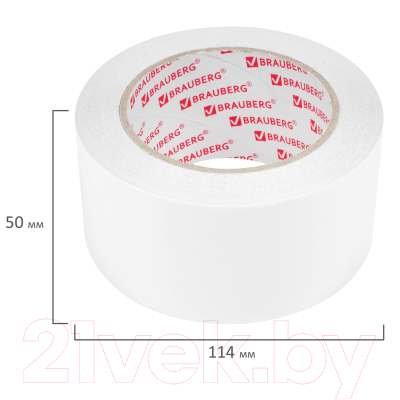 Изображение товара Скотч двухсторонний Brauberg Двухсторонний 0.05x25м / 600480