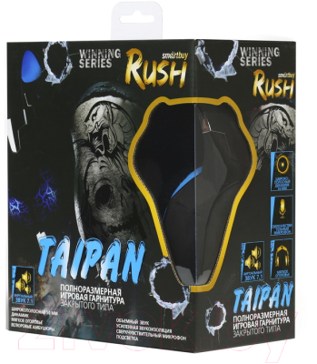 Наушники-гарнитура SmartBuy Rush Taipan SBHG-3000 (черный/синий)