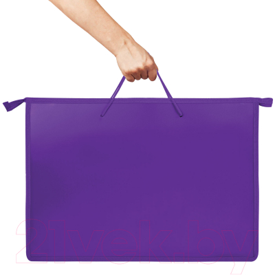 Папка-портфель Пифагор 271136 (фиолетовый)