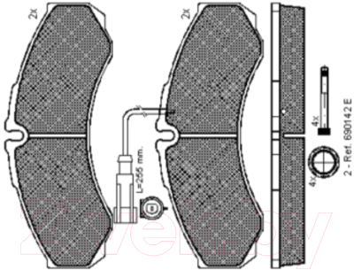 Изображение товара Тормозные колодки Icer 141848