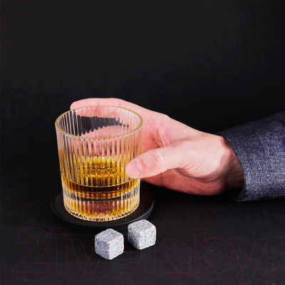 Набор для виски Makkua Whisky Set IceRib с охлаждающими камнями WSI03
