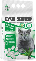 Наполнитель для туалета Cat Step Compact White Aloe Vera / 20313028 (5л/4.5кг) - 